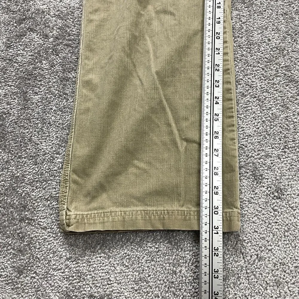 Columbia Chino Pants Mens 34 Beige Pockets Corduroy Straight Slacks Solid 34x31